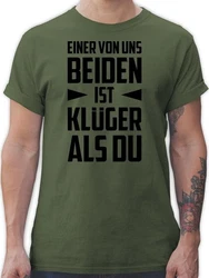 Shirtracer T-Shirt Einer von uns beiden ist Klger als Du schwarz