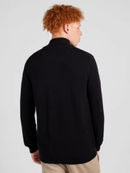 Gant Strickjacke COTTON PIQUE ZIP CARDIGAN Schwarz