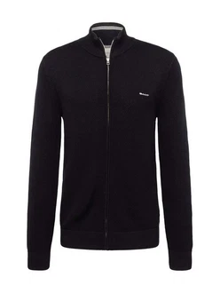 Gant Strickjacke COTTON PIQUE ZIP CARDIGAN Schwarz