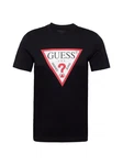 Guess T-Shirt (1-tlg) Schwarz/Grau/Rot