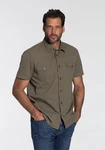 Arizona Kurzarmhemd Western-Stil Dunkelgrün/Khaki/Grün/Braun