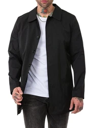 RedBridge Trenchcoat Herren Mantel Jacke Schwarz/Beige