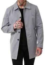 RedBridge Trenchcoat Herren Mantel Jacke Grau