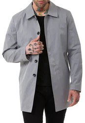 RedBridge Trenchcoat Herren Mantel Jacke Grau
