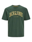 JACK & JONES T-Shirt JJEJOSH TEE SS CREW NECK NOOS Dunkelgrün/Grün