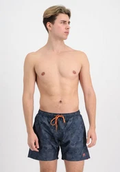 Alpha Industries Basic Swim Short Dunkelblau/Hellblau/Blau