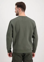 Alpha Industries Sweater Basic Sweater Embroidery Dunkelgrün