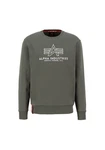 Alpha Industries Sweater Basic Sweater Embroidery Dunkelgrün