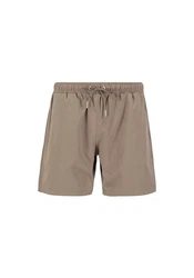 Alpha Industries Herren Badebekleidung Hydrochromic AOP Swimshort Khaki/Beige/Braun/Grau