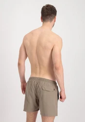 Alpha Industries Herren Badebekleidung Hydrochromic AOP Swimshort Khaki/Beige/Braun/Grau