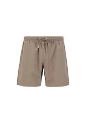 Alpha Industries Herren Badebekleidung Hydrochromic AOP Swimshort Khaki/Beige/Braun/Grau