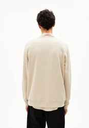 Armedangels Sweatshirt BAARO COMFORT Regular Fit Beige/Khaki