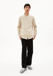 Armedangels Sweatshirt BAARO COMFORT Regular Fit Beige/Khaki
