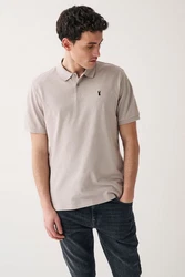 Next Piqu-Poloshirt Braun/Beige/Khaki/Grau