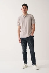 Next Piqu-Poloshirt Braun/Beige/Khaki/Grau