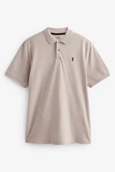 Next Piqu-Poloshirt Braun/Beige/Khaki/Grau
