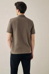 Next Piqu-Poloshirt Grau/Braun/Khaki/Beige