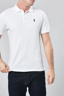 Next Piqu-Poloshirt Grau/Weiß/Rot/Grün