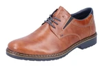 Rieker Schnürschuh mit Stretcheinsatz navy/cognac