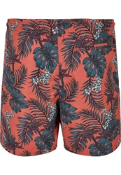 URBAN CLASSICS Badeshorts PatternSwim Shorts Orange/Rot/Rosa/Beige