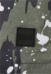 URBAN CLASSICS Badeshorts PatternSwim Shorts Dunkelgrün