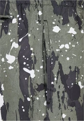 URBAN CLASSICS Badeshorts PatternSwim Shorts Dunkelgrün