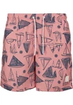 URBAN CLASSICS Badeshorts PatternSwim Shorts Rosa