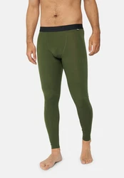 DANISH ENDURANCE Thermounterhose Merino Funktionshose  Dunkelgrün/Grün