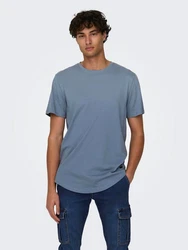 Only & Sons T-Shirt 'Matt' rauchblau