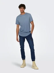 Only & Sons T-Shirt 'Matt' rauchblau