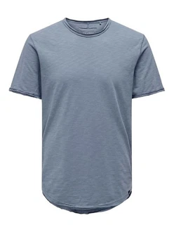 Only & Sons T-Shirt Benne Blau Only & Sons T-Shirt Benne Blau