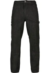 URBAN CLASSICS Herren Double Knee Jeans Dunkelgrau/Grau/Khaki/Schwarz