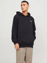 Jack & Jones Kapuzensweatshirt JCOTRIANGLE SWEAT HOOD SN Schwarz/Dunkelblau/Dunkelgrau