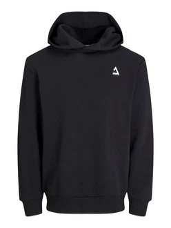 Jack & Jones Kapuzensweatshirt JCOTRIANGLE SWEAT HOOD SN Schwarz/Dunkelblau/Dunkelgrau Jack & Jones Kapuzensweatshirt JCOTRIANGLE SWEAT HOOD SN Schwarz/Dunkelblau/Dunkelgrau