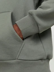 Jack & Jones Kapuzensweatshirt JCOTRIANGLE SWEAT HOOD SN Dunkelgrün/Grün/Hellgrau