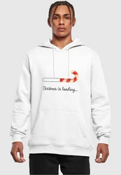 Merchcode Kapuzensweatshirt Christmas Loading Heavy Hoody Rot/Weiß/Braun/Beige