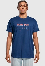 Merchcode T-Shirt Round Neck Grau/Dunkelblau/Hellblau