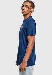 Merchcode T-Shirt Round Neck Grau/Dunkelblau/Hellblau