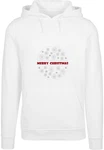 Merchcode Kapuzensweatshirt Merry Christmas Heavy Hoody Silber/Weiß/Rot