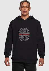 Merchcode Kapuzensweatshirt Merry Christmas Heavy Hoody Schwarz/Dunkelrot
