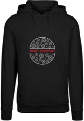 Merchcode Kapuzensweatshirt Merry Christmas Heavy Hoody Schwarz/Dunkelrot