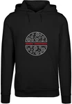 Merchcode Kapuzensweatshirt Merry Christmas Heavy Hoody Schwarz/Dunkelrot