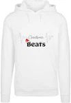 Merchcode Kapuzensweatshirt Christmas Beats Heavy Hoody (1-tlg) Hellblau/Creme/Grau/Türkis/Dunkelrot/Weiß/Beige/Blau/Braun