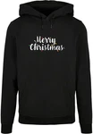 Merchcode Kapuzensweatshirt Ladies Merry Christmas Lights Box Tee Schwarz/Silber/Beige