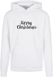 Merchcode Kapuzensweatshirt Ladies Merry Christmas Lights Box Tee Weiß/Silber/Hellblau/Dunkelblau/Rot