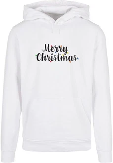 Merchcode Kapuzensweatshirt Ladies Merry Christmas Lights Box Tee Weiß/Silber/Hellblau/Dunkelblau/Rot Merchcode Kapuzensweatshirt Ladies Merry Christmas Lights Box Tee Weiß/Silber/Hellblau/Dunkelblau/Rot