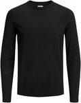 JACK & JONES Pullover JjeBasic Rundhals Strickpulli Oberteil Schwarz