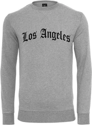 Mister Tee Kapuzenpullover Los Angeles Wording Grau/Hellgrau/Grün/Blau