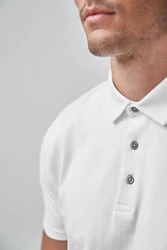 Next Poloshirt Weiß/Creme