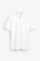 Next Poloshirt Weiß/Creme